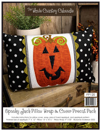 Spooky Jack Pillow Wrap & Cover Pattern