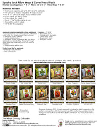Spooky Jack Pillow Wrap & Cover Pattern