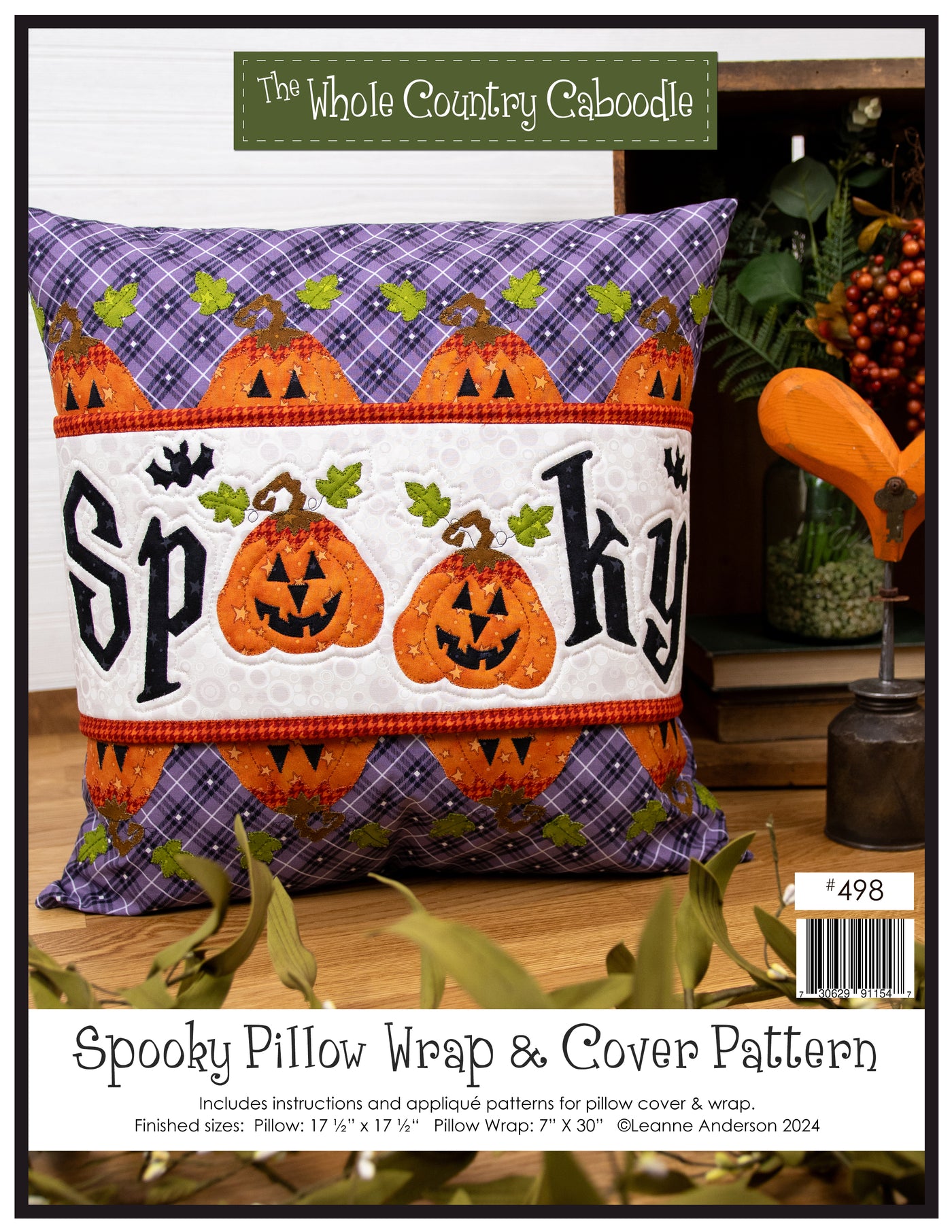 Spooky Pillow Wrap & Cover