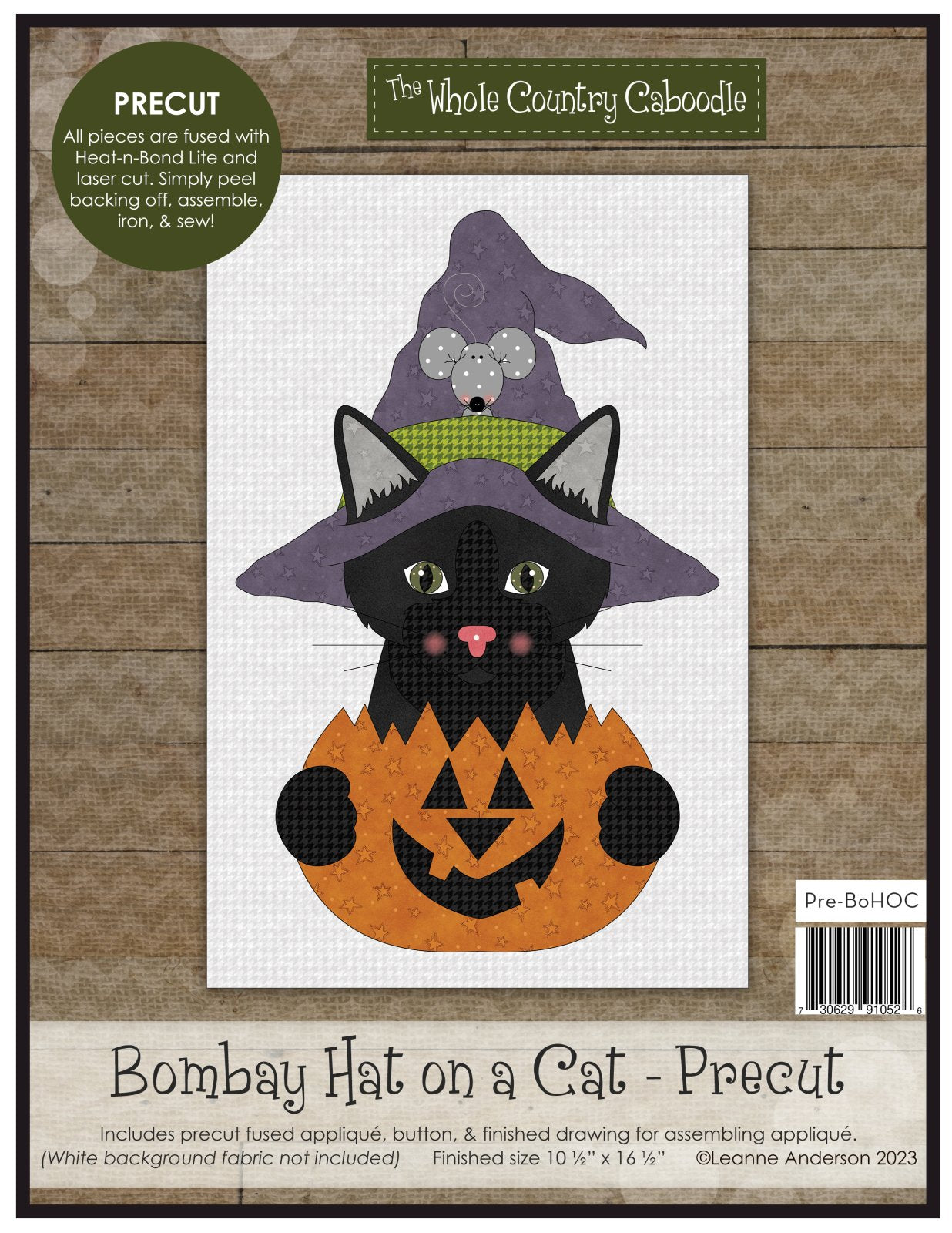 Bombay Hat On A Cat Applique