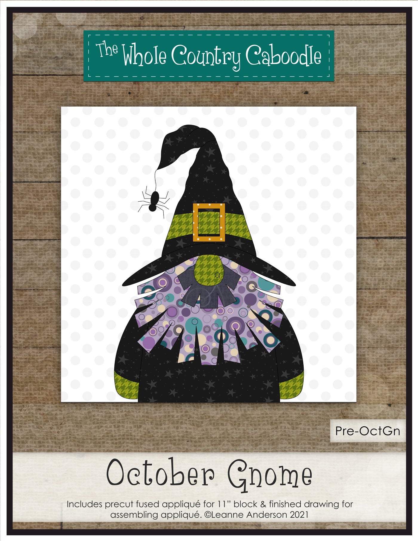 October Gnome Applique