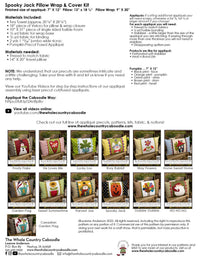 Spooky Jack Pillow Wrap & Cover Kit
