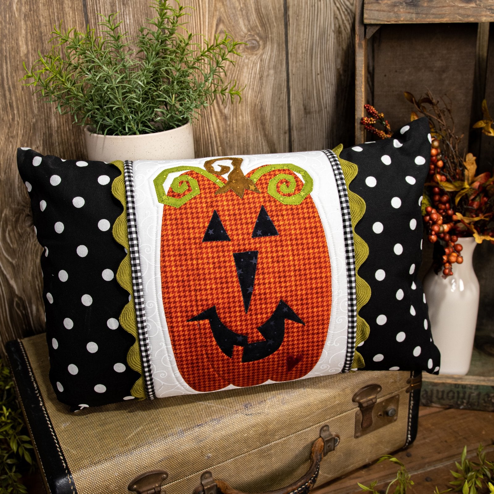 Spooky Jack Pillow Wrap & Cover Pattern