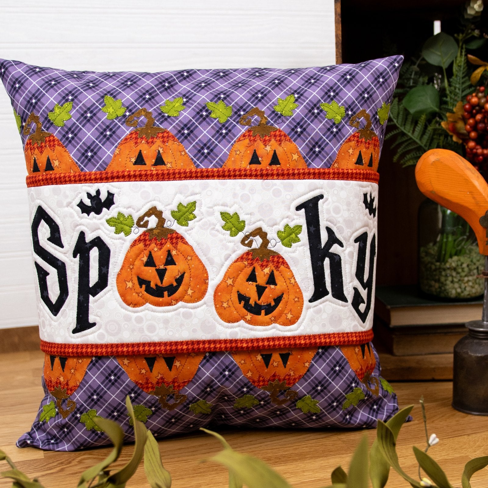 Spooky Pillow Wrap & Cover