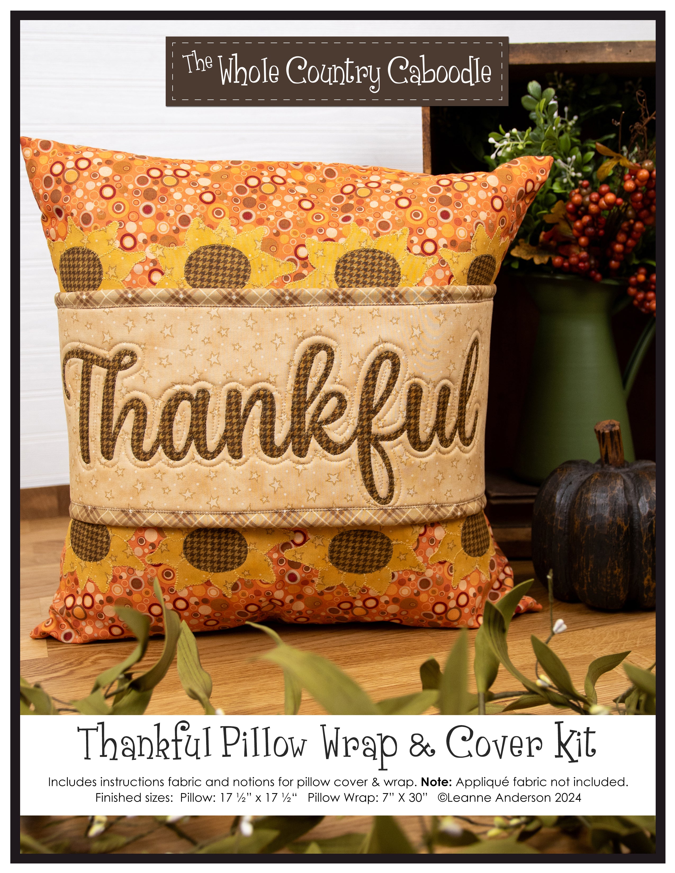 Thankful Pillow Wrap & Cover Kit