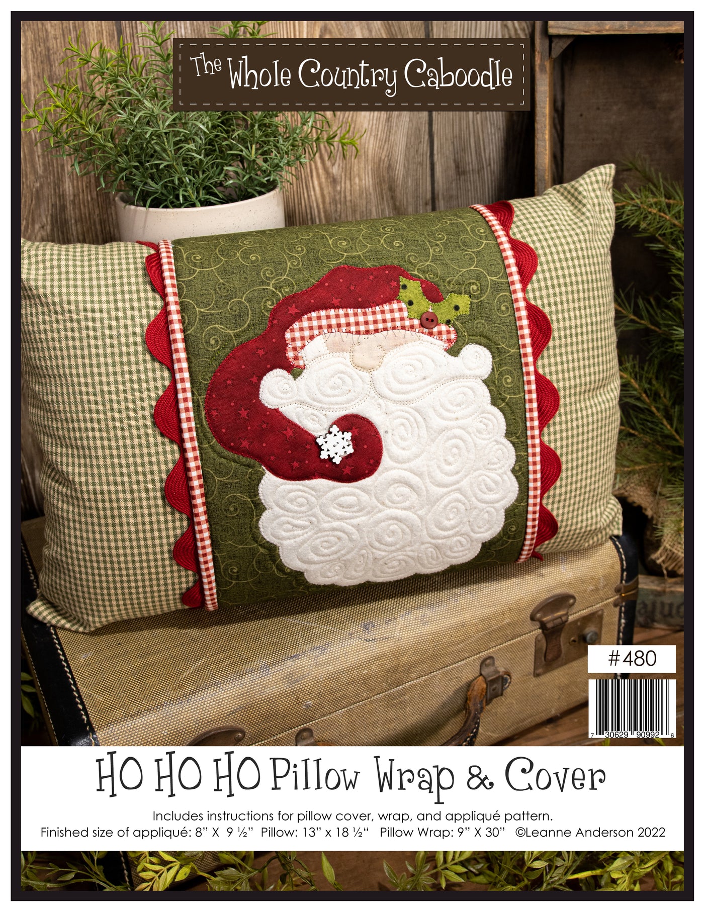 Ho Ho Ho Pillow Wrap & Cover Pattern
