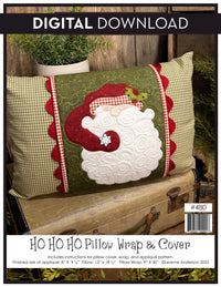 Ho Ho Ho Pillow Wrap & Cover Pattern
