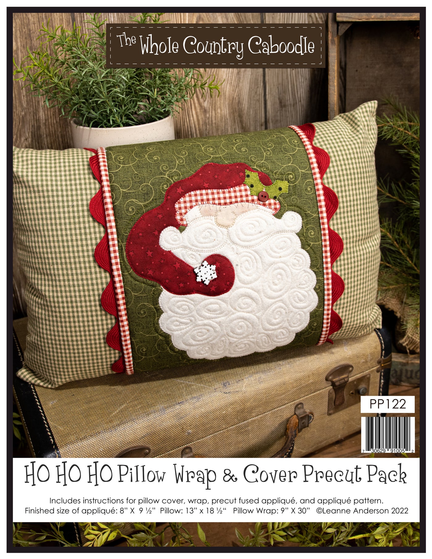 Ho Ho Ho Pillow Wrap & Cover Pattern