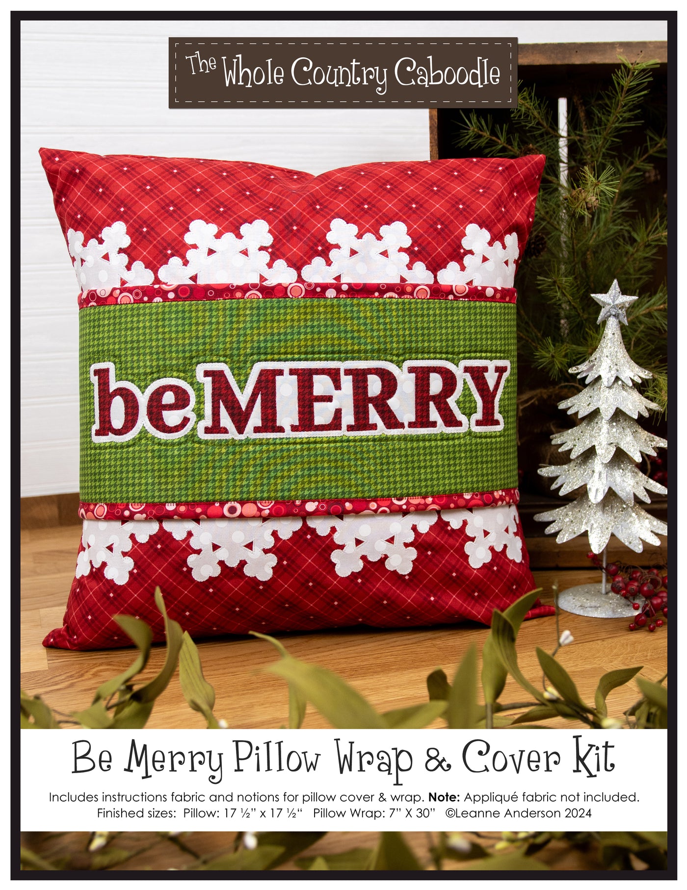 Be Merry Pillow Wrap & Cover Kit