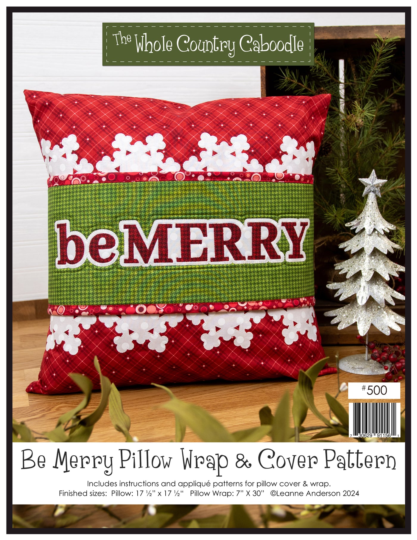Be Merry Pillow Wrap & Cover