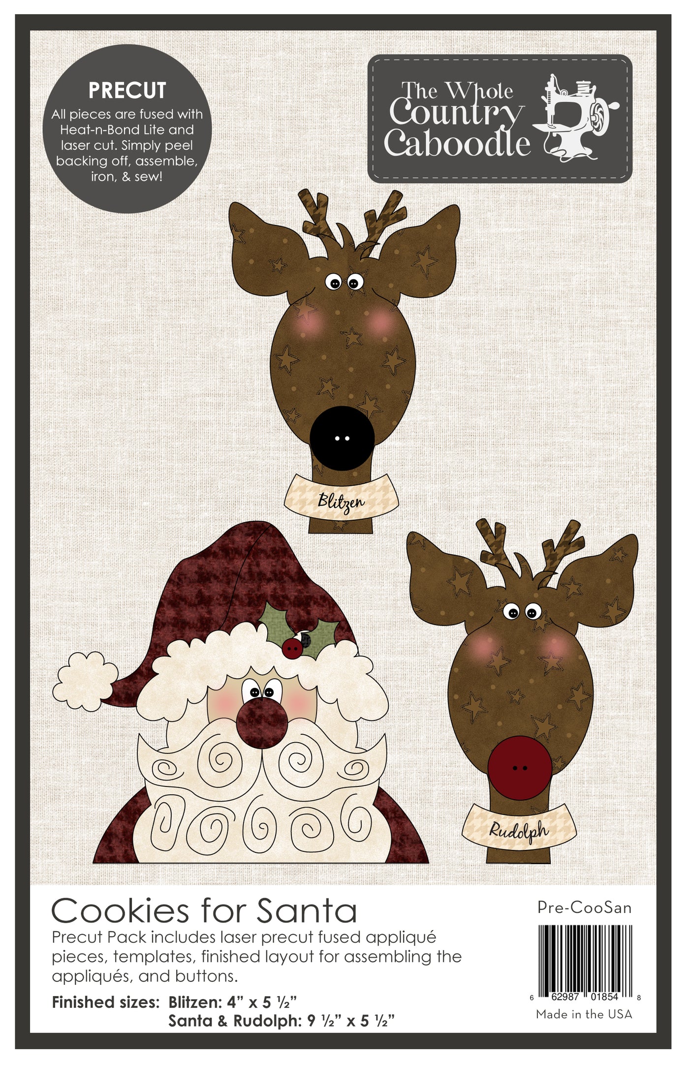 Cookies for Santa Precut Fused Applique Pack