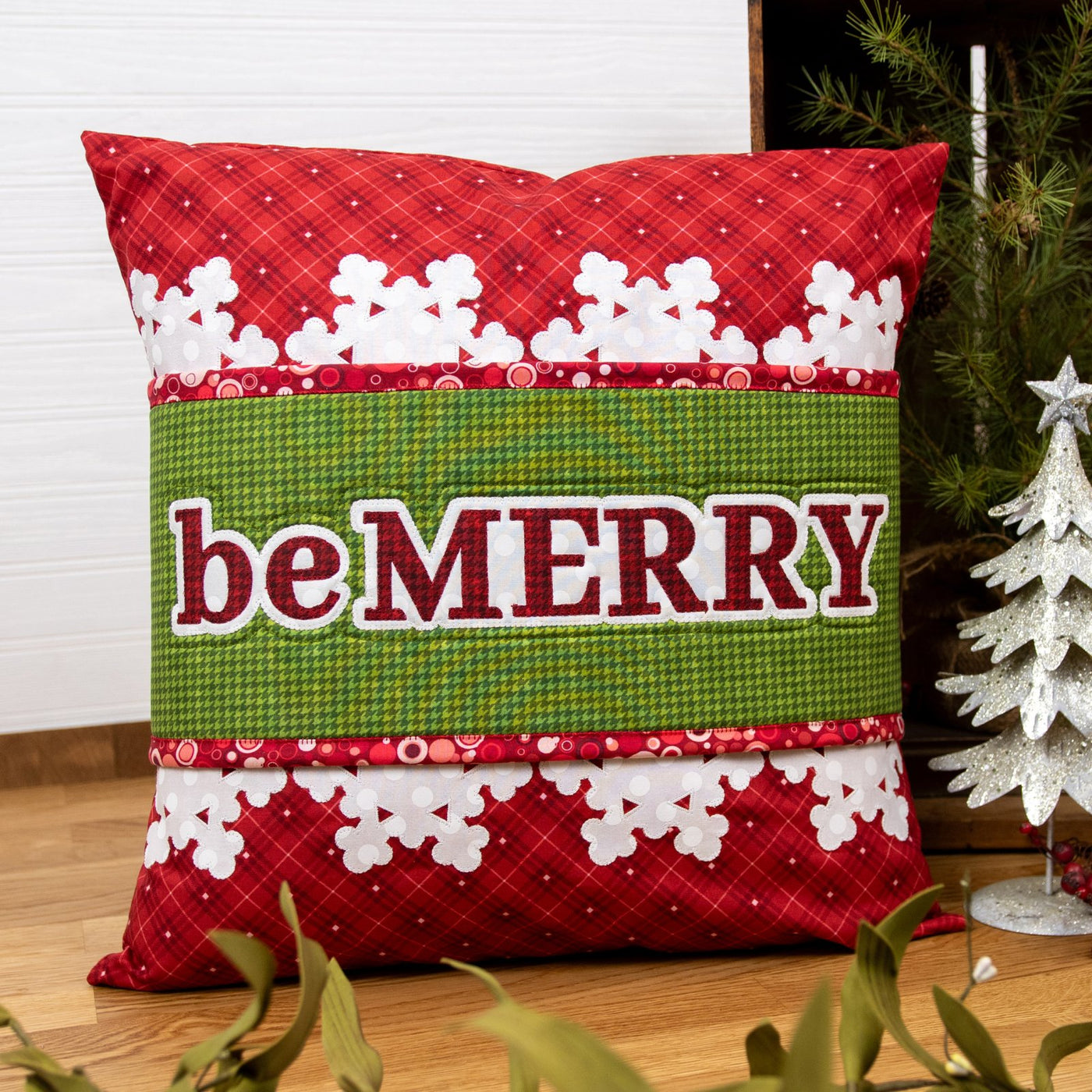 Be Merry Pillow Wrap & Cover