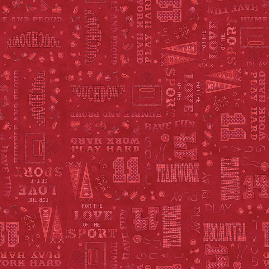 1432-88 Red - I Love Sports