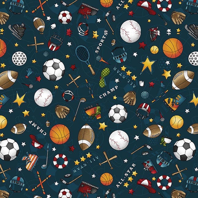 1436-78 Navy - I Love Sports
