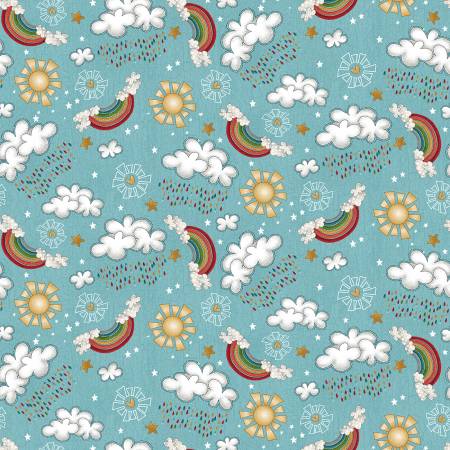 1749-11 Sky Blue Clouds || Two by Two