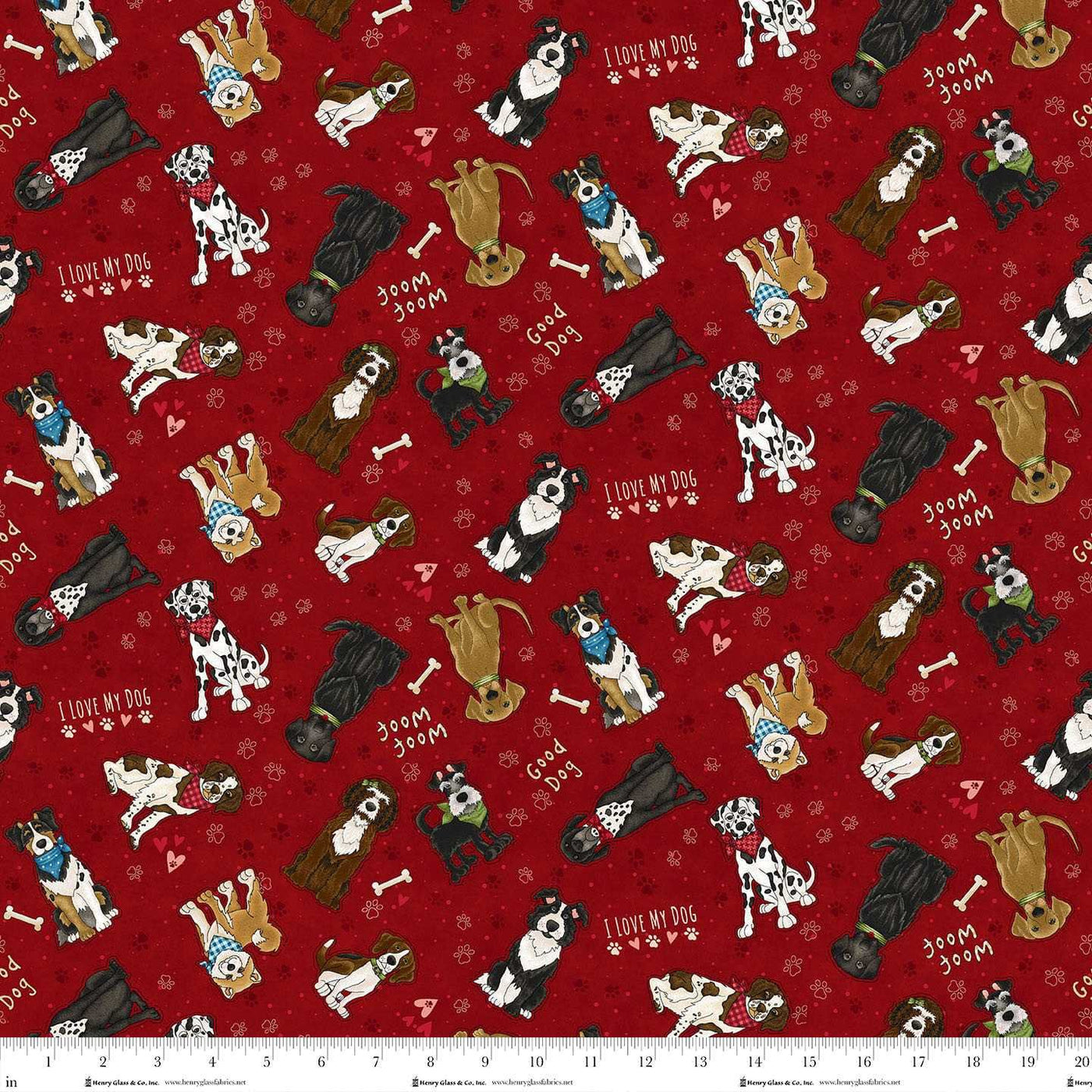 1858-88 Red Medium Dogs || Home is Where the Dog is II