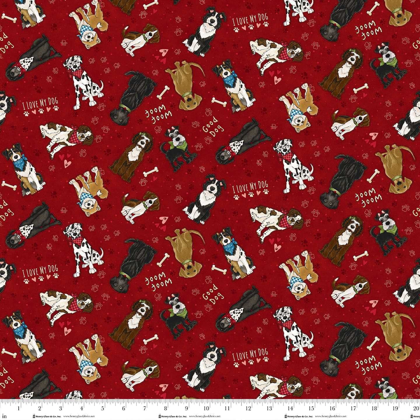 1858-88 Red Medium Dogs || Home is Where the Dog is II