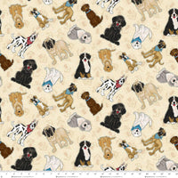 1864-44 Cream Large Dogs || Home is Where the Dog is II