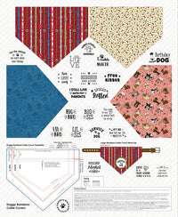 1870P-01 Doggy Bandana Collar Covers Panel || Home is Where the Dog is II