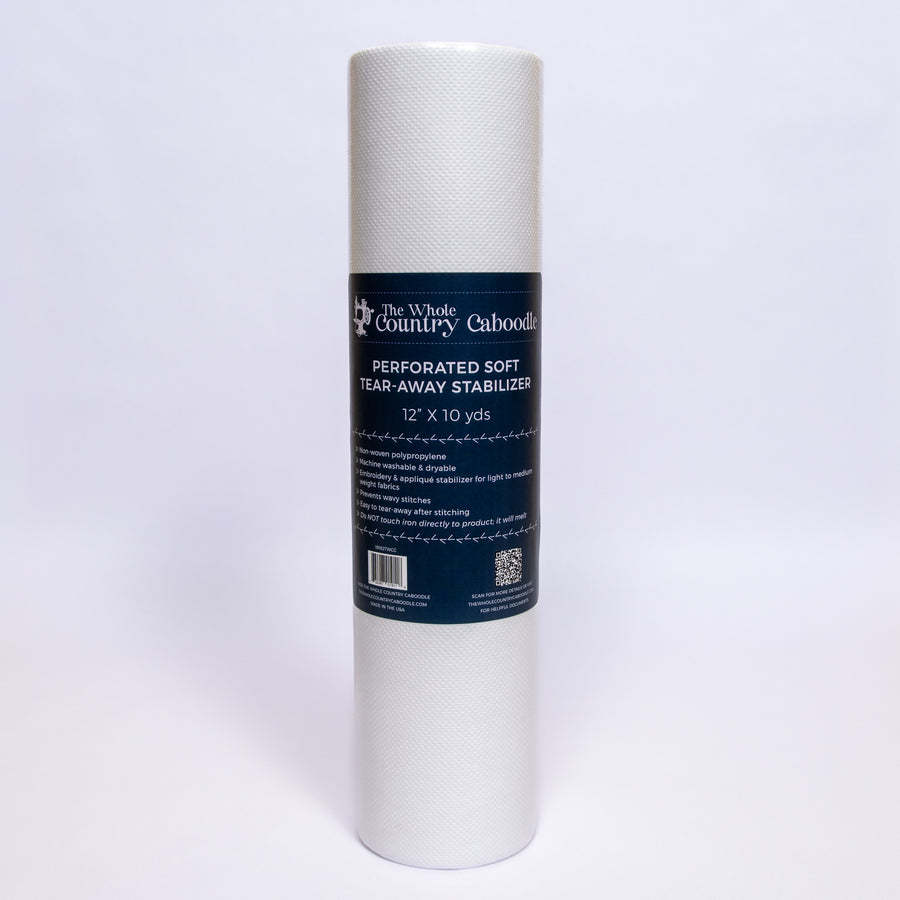 Perforated Soft Tear-Away Stabilizer Roll 12in x 10 yds