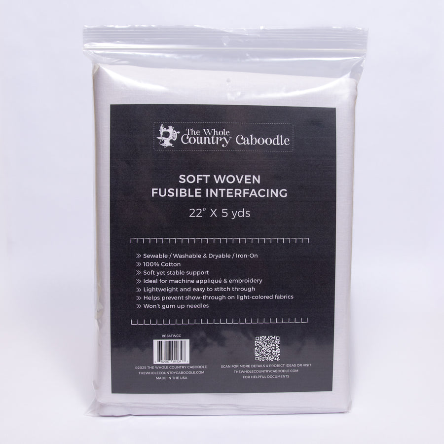 Soft Woven Fusible Interfacing Pack 22in x 5 yds