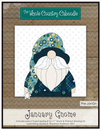 January Gnome Applique