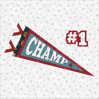 #1 Champ Pennant Applique Precut Pack