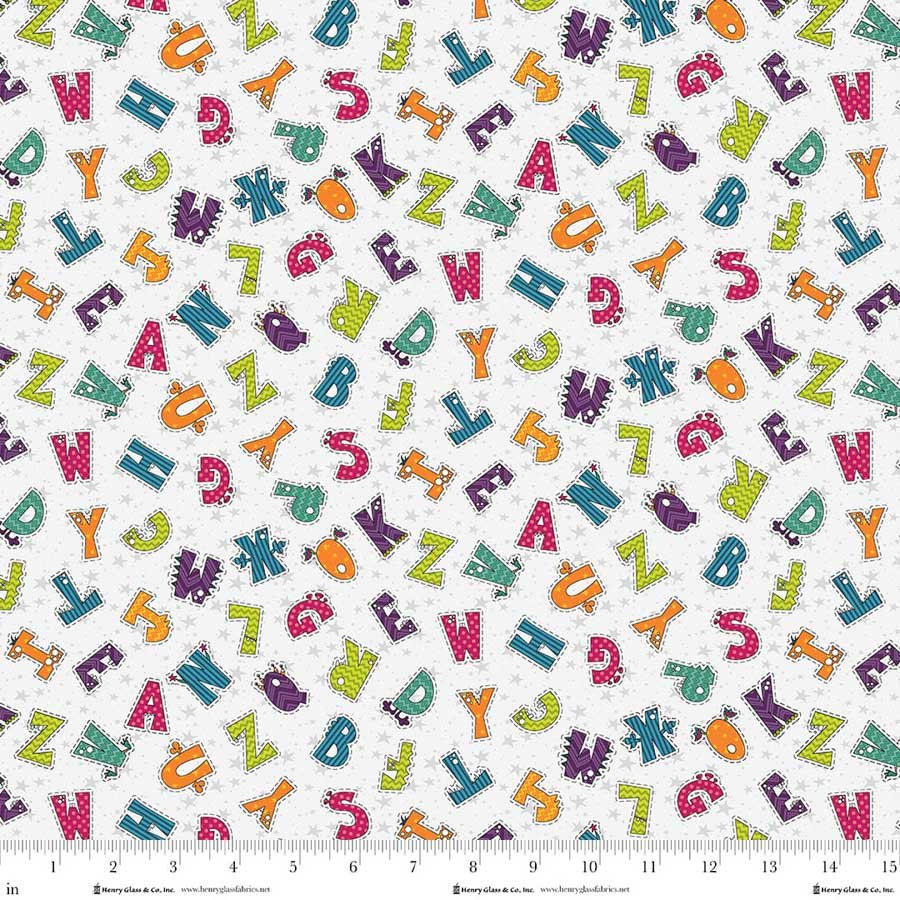 2340-01 White Alphabet || Silly Gilly Returns