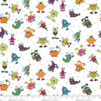 2342-01 White Tossed Characters || Silly Gilly Returns