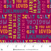2347-85 Magenta Word Print || Silly Gilly Returns