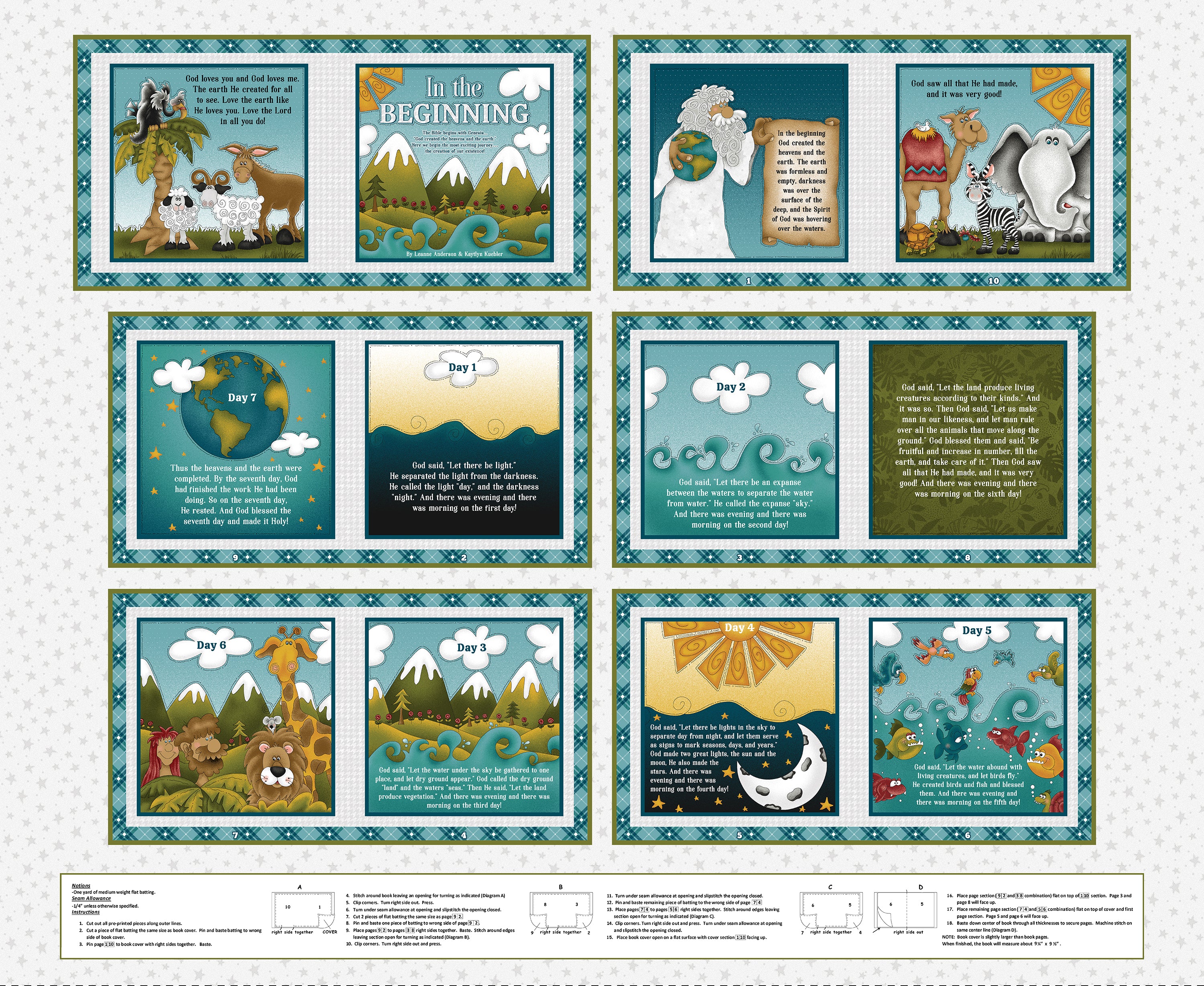 2373BP-19 In the Beginning Book Panel | Little Readers 6