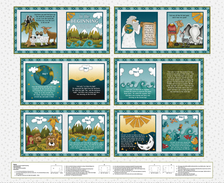 2373BP-19 In the Beginning Book Panel | Little Readers 6