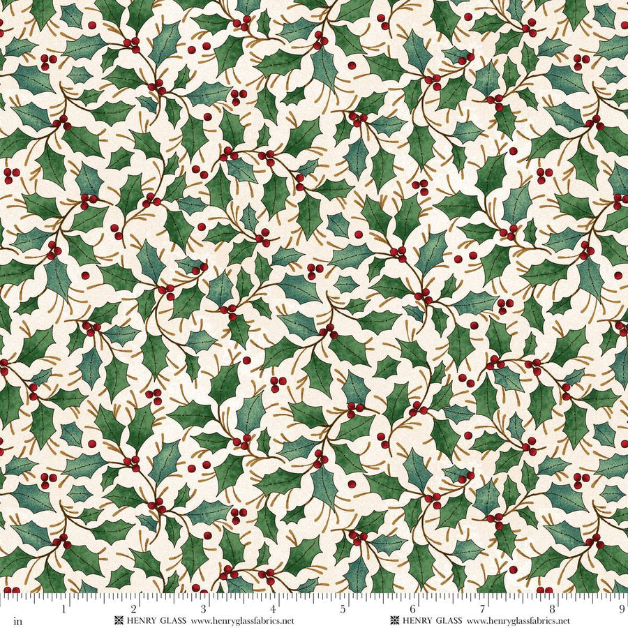 2526-44 Cream Holly Leaves || Gifts of Gratitude
