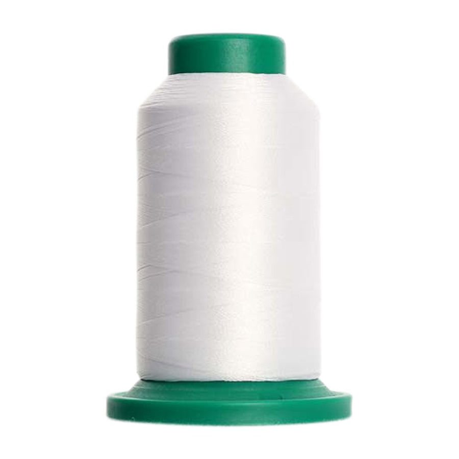 15 - White Isacord Embroidery Thread 1000M