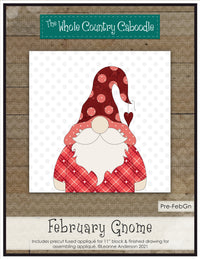 February Gnome Applique