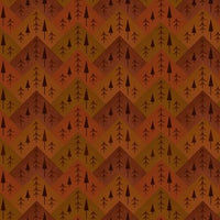 3133F-35 Rust Tree Mountain Zig Zag Flannel || The Mountains are Calling