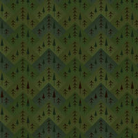 3133F-66 Green Tree Mountain Zig Zag Flannel || The Mountains are Calling