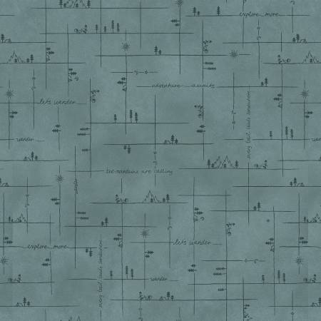 3136F-76 Lt Teal Broken Plaid Flannel || The Mountains are Calling