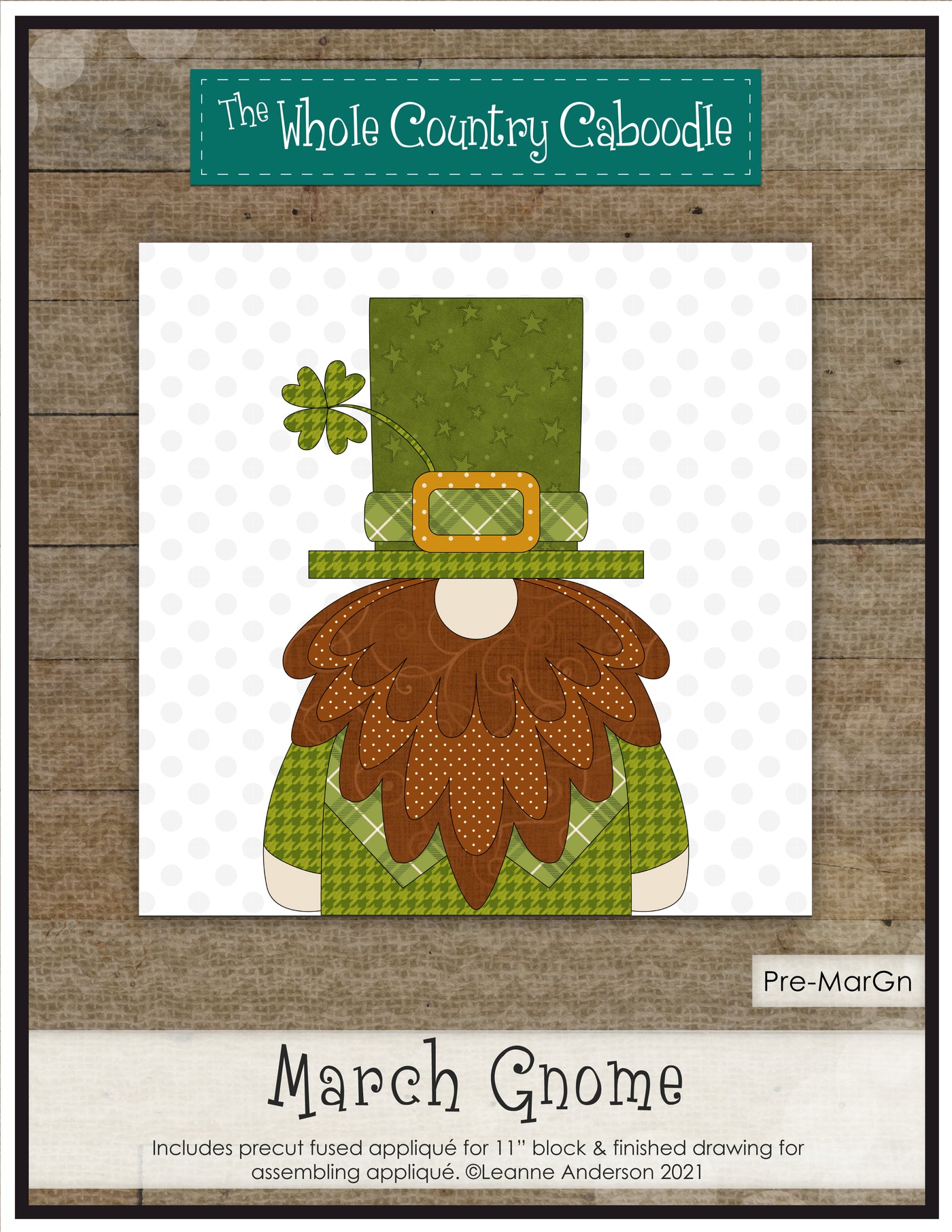 March Gnome Applique