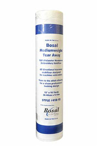 Bosal Tear-Away Medium Weight Stabilizer 12in x 10yds