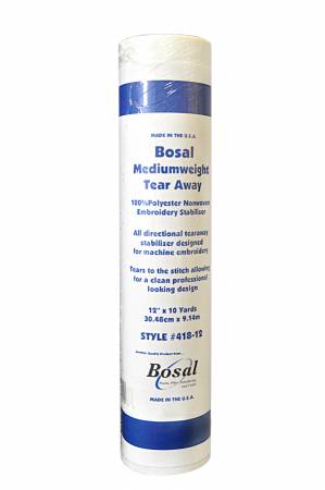 Bosal Tear-Away Medium Weight Stabilizer 12in x 10yds