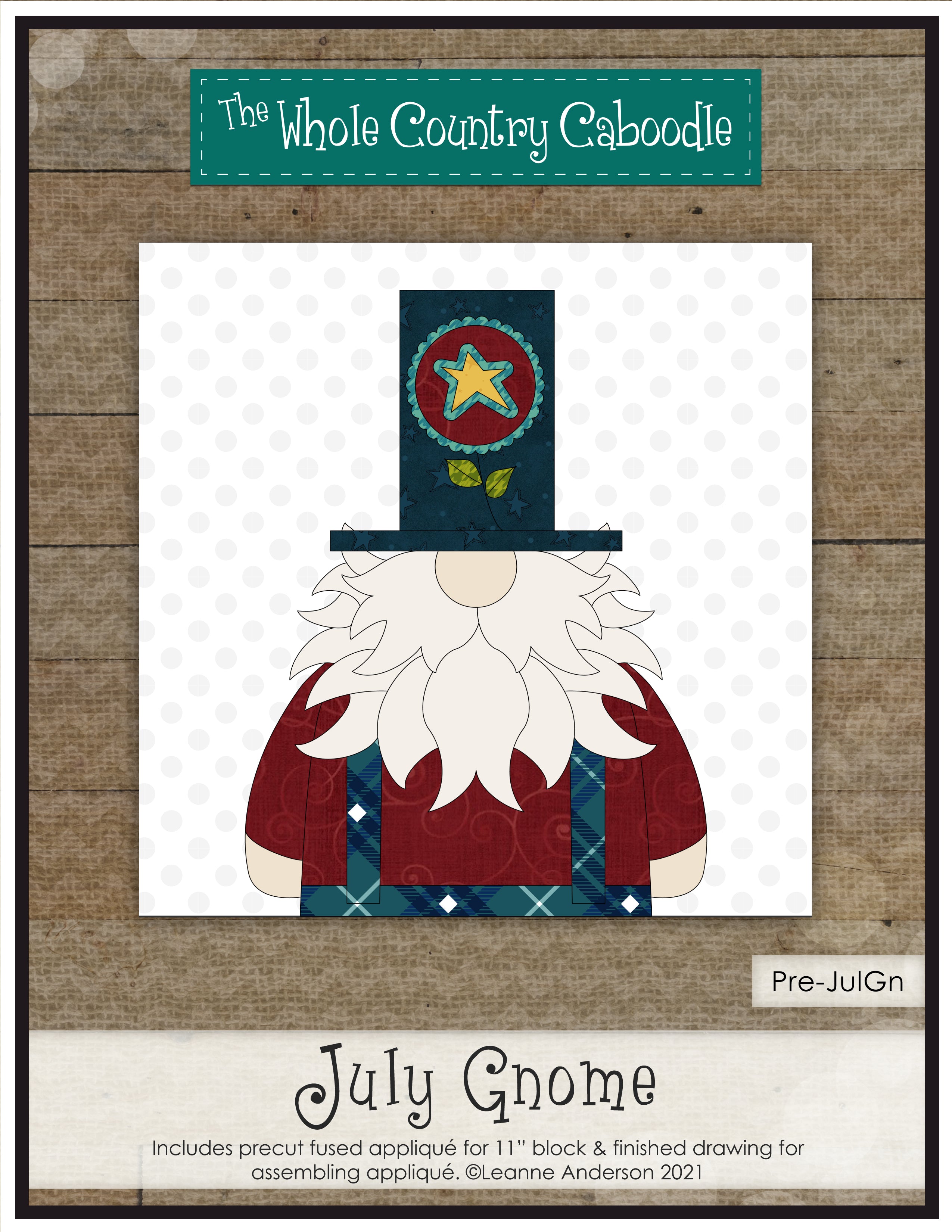 July Gnome Applique