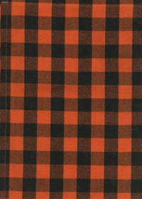 Tea Towel Buffalo Check Black/Orange