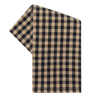 Tea Towel Small Check Black/Teadye