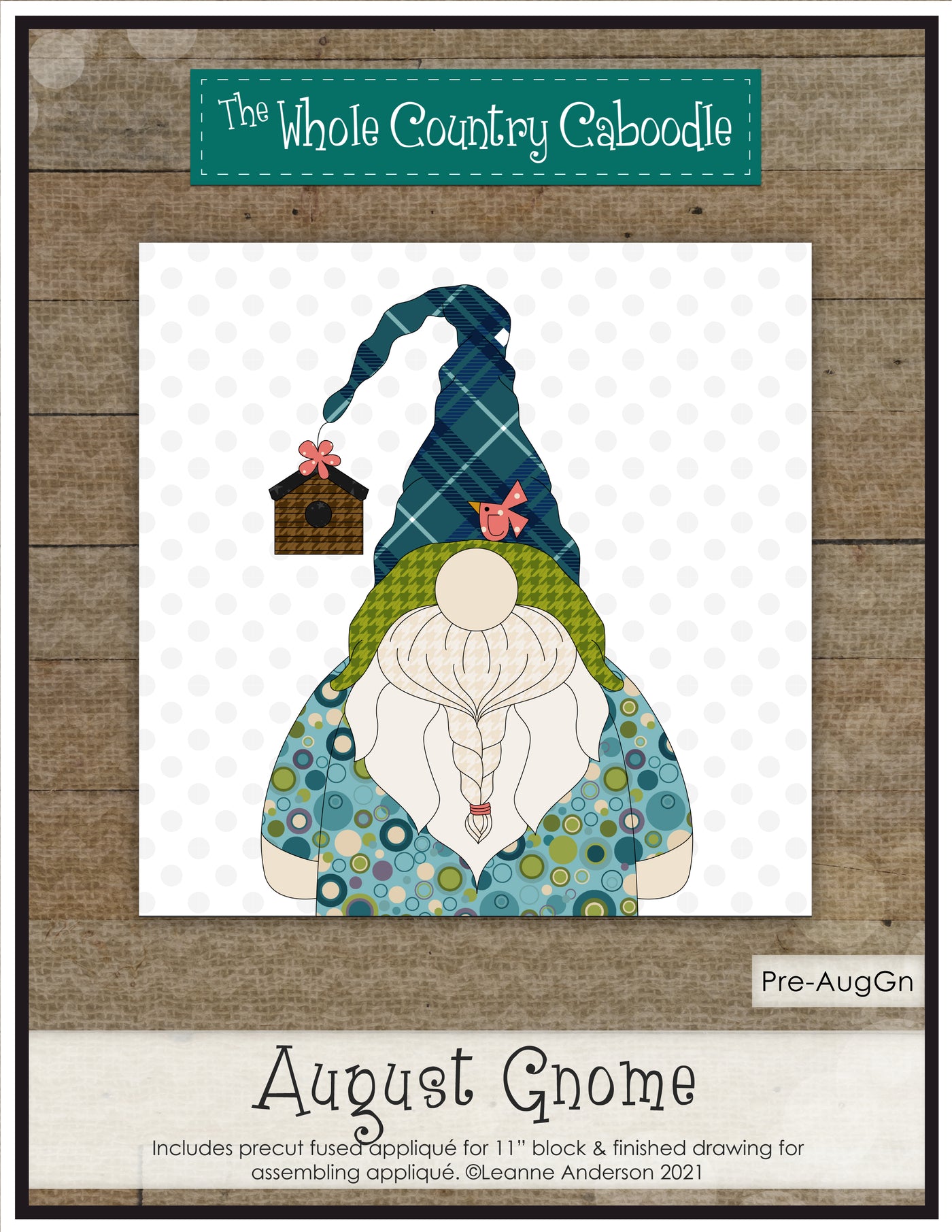 August Gnome Applique