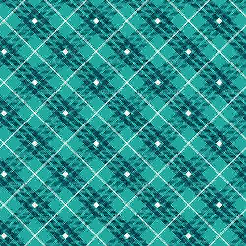 Bias Plaid Basic Teal - 9611-76