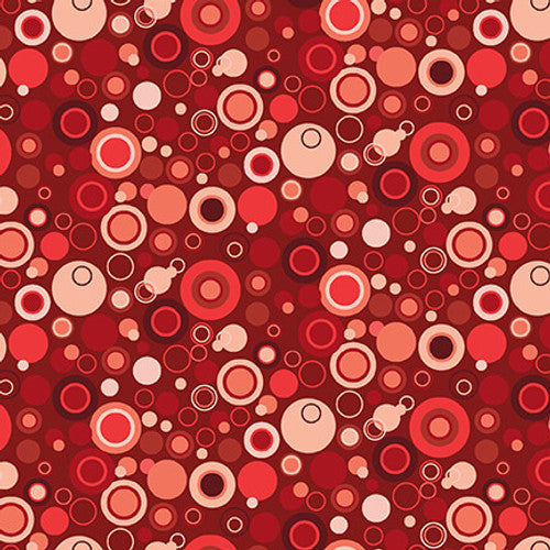Bubble Dot Basic Red - 9612-88