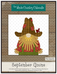 September Gnome Applique