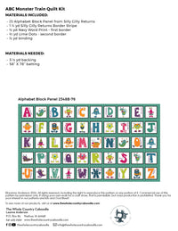 ABC Monster Train Quilt Kit