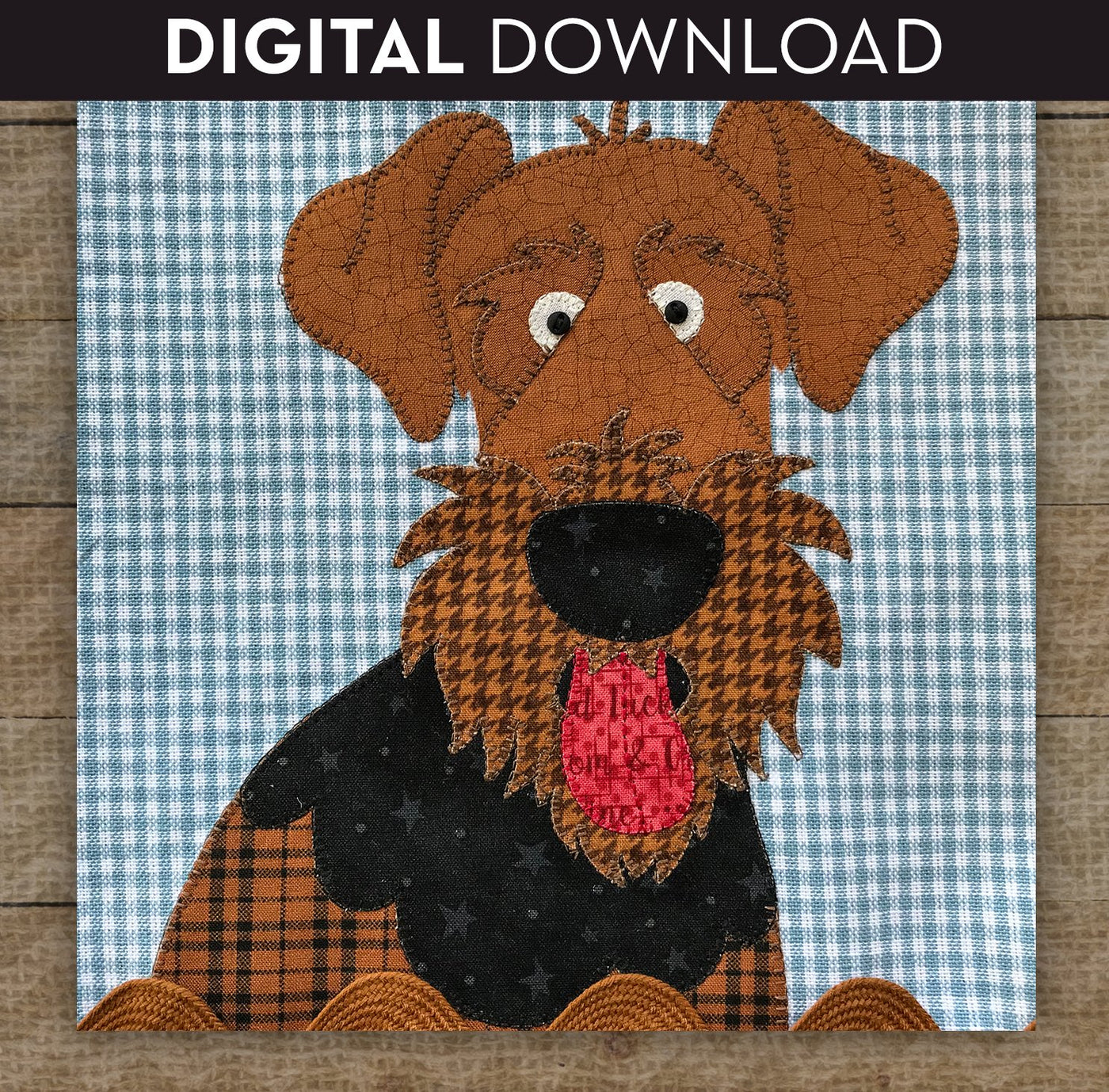 Airedale Applique